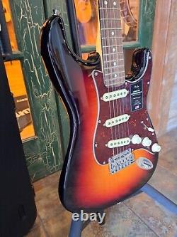 Fender American Pro II Professional Stratocaster Strat 3 Color Sunburst with Case