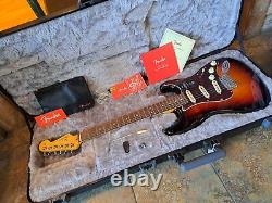 Fender American Pro II Professional Stratocaster Strat 3 Color Sunburst with Case