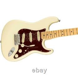 Fender American Pro II Stratocaster Electric Guitar, Maple, Olympic White