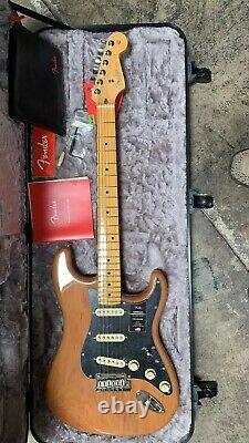 Fender American Pro II Stratocaster Electric Guitar, Maple, Roasted Pine