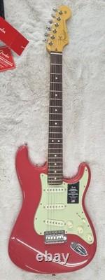 Fender American Professional Classic Stratocaster, Faded Dakota Red with Gig Bag