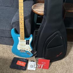 Fender American Professional II Stratocaster 6 String Electric Guitar Cyan