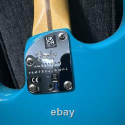 Fender American Professional II Stratocaster 6 String Electric Guitar Cyan