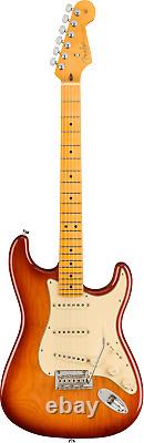 Fender American Professional II Stratocaster Electric Guitar in Sienna Sunburst