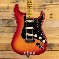 Fender American Ultra Luxe Stratocaster 2021 Plasma Red Burst