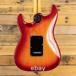 Fender American Ultra Luxe Stratocaster 2021 Plasma Red Burst