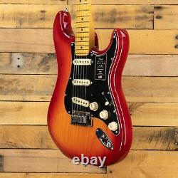 Fender American Ultra Luxe Stratocaster 2021 Plasma Red Burst