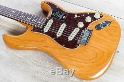 Fender American Ultra Stratocaster Guitar with Case, Rosewood Board, Aged Natural