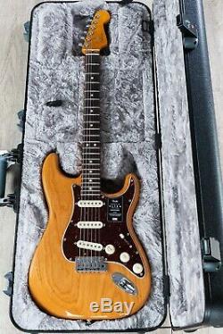 Fender American Ultra Stratocaster Guitar with Case, Rosewood Board, Aged Natural