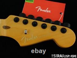 Fender American Ultra Stratocaster Strat NECK HIPSHOT BLACK LOCKING TUNERS Maple