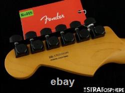 Fender American Ultra Stratocaster Strat NECK HIPSHOT BLACK LOCKING TUNERS Maple