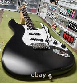 Fender Black Matte Debut Squier WithMajor Upgrades