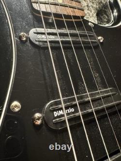 Fender Blacktop Stratocaster HSS MX11 MIM with DiMarzio Pickups + ESP Gig Bag