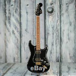 Fender Channel Exclusive Mahogany Blacktop Stratocaster, Black With Gold Hardwar