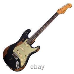 Fender Custom Shop 1960 Stratocaster Heavy Relic Black Electric Guitar NEW