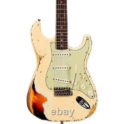 Fender Custom Shop'61 Stratocaster Heavy Relic Guitar Vintage White/Sunburst