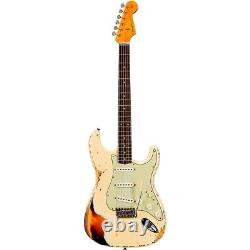 Fender Custom Shop'61 Stratocaster Heavy Relic Guitar Vintage White/Sunburst