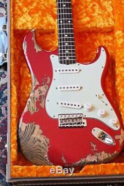 Fender Custom Shop'62 Stratocaster Custom Super Heavy Relic Aged Red Sparkle