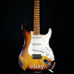 Fender Custom Shop LMT'58 Stratocaster Heavy Relic Faded Aged Chocolate 3-Colo