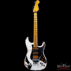 Fender Custom Shop White Lightning Stratocaster HSS Floyd Rose Black Guard Black