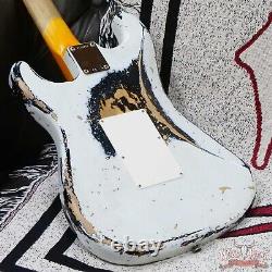 Fender Custom Shop White Lightning Stratocaster HSS Floyd Rose Black Guard Black