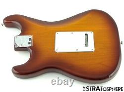 Fender Deluxe Series Stratocaster Strat BODY + HARDWARE 2 Point Tobacco Burst