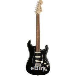 Fender Deluxe Stratocaster Electric Guitar, Pau Ferro Fingerboard, Black