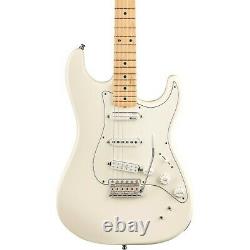 Fender EOB Stratocaster Electric Guitar Olympic White