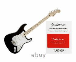 Fender Eric Clapton Stratocaster Black with Maple FB + Fender Play 12 M Sub