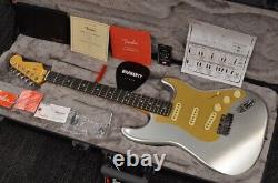 Fender FSR American Ultra Stratocaster Ebony Quick Silver with Case New