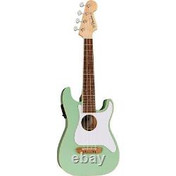 Fender Fullerton Stratocaster Acoustic-Electric Ukulele Surf Green
