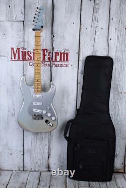 Fender H. E. R. Signature Stratocaster Electric Guitar Chrome Glow with Gig Bag