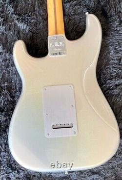 Fender H. E. R. Stratocaster Electric Guitar, Chrome Glow Finish with Bag BSTOCK