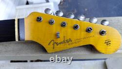 Fender Lic Relic Strat neck Aged Nitro 62 FAT Stratocaster Mr G's Custom- Flame