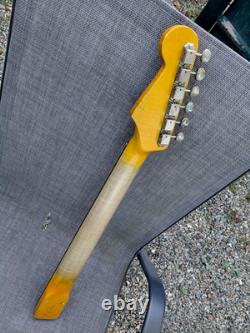 Fender Lic Relic Strat neck Aged Nitro 62 FAT Stratocaster Mr G's Custom- Flame