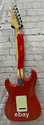 Fender Limited Edition Player Stratocaster Electric Guitar, Fiesta Red Demo