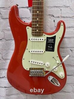 Fender Limited Edition Player Stratocaster Electric Guitar, Fiesta Red Demo