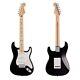 Fender Made In Japan Junior Collection Stratocaster Black Electric Guitar