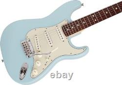 Fender Made in Japan Junior Collection Stratocaster Satin Daphne Blue Guitar New