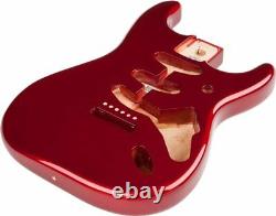 Fender Mexico Stratocaster SSS Vintage Bridge Mount Alder Body, CANDY APPLE RED