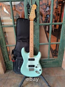 Fender Noventa Stratocaster Electric Guitar Surf Green with Deluxe Fender Gigbag