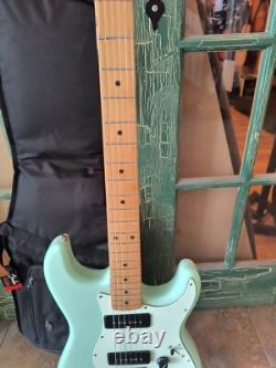 Fender Noventa Stratocaster Electric Guitar Surf Green with Deluxe Fender Gigbag
