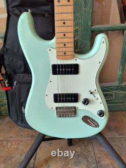 Fender Noventa Stratocaster Electric Guitar Surf Green with Deluxe Fender Gigbag