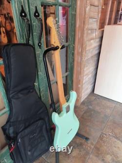 Fender Noventa Stratocaster Electric Guitar Surf Green with Deluxe Fender Gigbag
