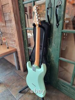 Fender Noventa Stratocaster Electric Guitar Surf Green with Deluxe Fender Gigbag