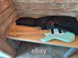Fender Noventa Stratocaster Electric Guitar Surf Green with Deluxe Fender Gigbag