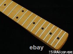 Fender Noventa Stratocaster Strat NECK TUNERS 9.5 Radius C Guitar Maple