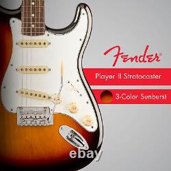 Fender Player II Stratocaster 6 String Electric Guitar 3 Color Sunburst