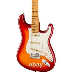 Fender Player II Stratocaster Chambered Ash Body Maple FB Guitar Aged Chrry Brst