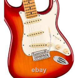 Fender Player II Stratocaster Chambered Ash Body Maple FB Guitar Aged Chrry Brst